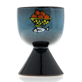 Ceramic chalice with conical base