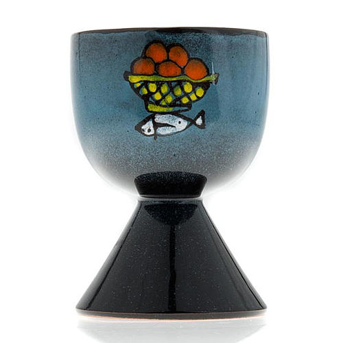 Ceramic chalice with conical base 2
