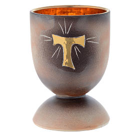 Ceramic chalice with round base