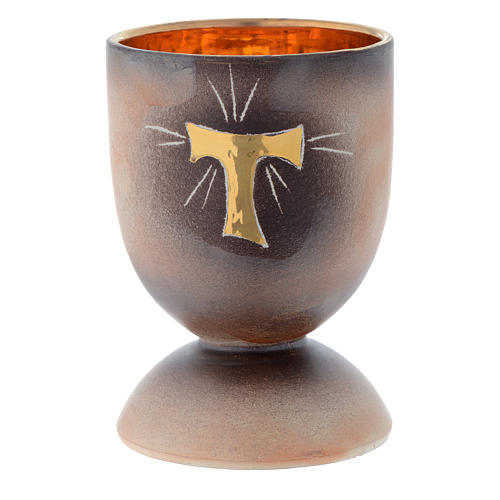 Ceramic chalice with round base 1
