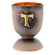 Ceramic chalice with round base s1