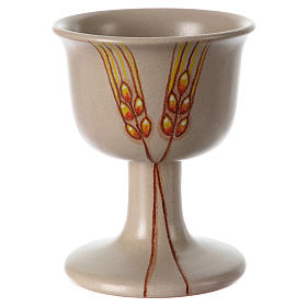 Kielich ceramiczny z motywem dekoracyjnym