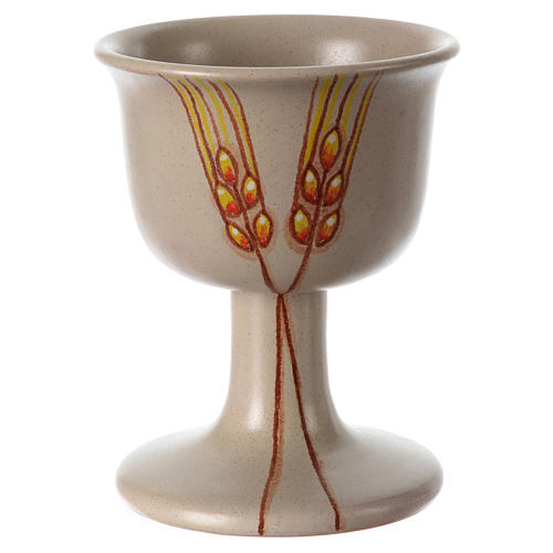 Cálice cerâmica trigo 1
