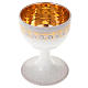 Golden ceramic chalice s1