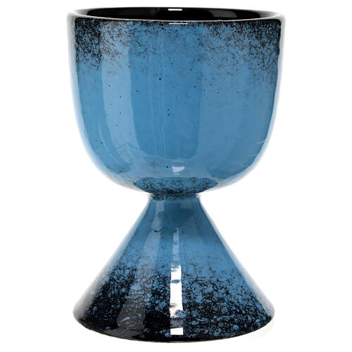Ceramic chalice with Marian symbol 5