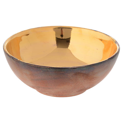 Ceramic bowl paten with tau 14 cm 2