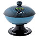 Ceramic ciborium with top, blue color s1