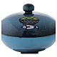 Ceramic ciborium with top, blue color s2