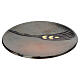Piattino copri calice ceramica cotto antico e oro s1