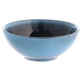 Patena ceramica diam 14 cm turchese