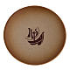 Chalice plate in ceramic, sand colour, Year of Faith, in stock s1