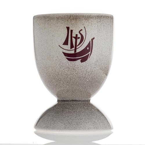 STOCK Calice ceramica color perla Anno Fede 2