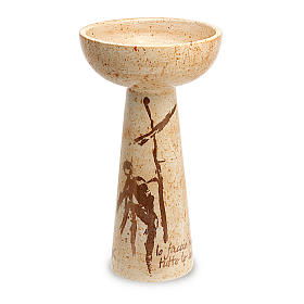 Calices Ciboires Patènes en céramique: Calice céramique Mezzasfera couleur moutarde