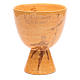 Chalice in beige ceramic, cup s1
