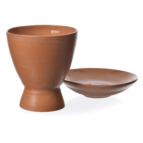 Ceramic chalice and paten, Gerico line 1