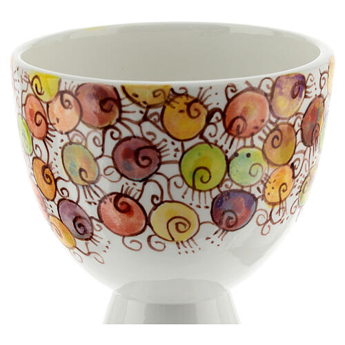 Ceramic small chalice "Linea Bacche" 10 cm 2