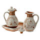 Ceramic Eucharistic set with floral pattern, Deruta s8