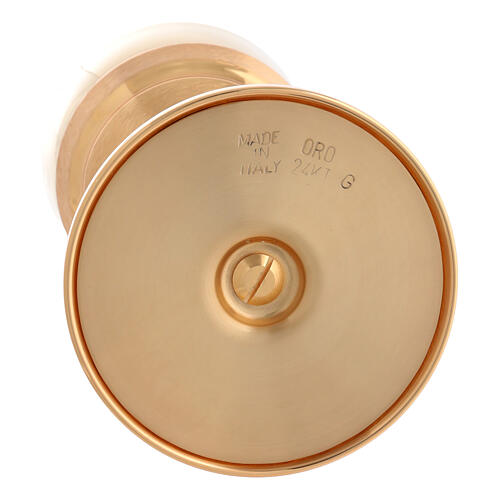 Chalice and ciborium brushed effect gold-plated nickel-plated 7