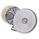 Calice e pisside argento finitura oro e cesellatura con gemme rosse s8