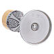 Calice e pisside argento finitura oro e cesellatura con gemme rosse s9