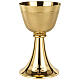 Smooth Golden Brass Chalice and Ciborium with Matte Cup, Molina s2