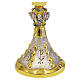Chalice and Ciborium, chiseled gold- and silver-plated brass with Christological symbols s3