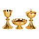 Set Eucaristía latón dorado Molina motivo red s1
