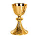Set Eucaristía latón dorado Molina motivo red s2