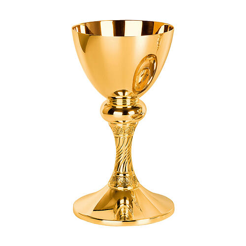 Eucharistic set by Molina with gold brass, twisted decoration 2