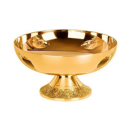 Set Eucaristia Molina decoro torciglione ottone dorato 4