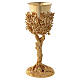 Olive tree chalice, 18K gold-plated brass, 10x4 in, Pical Arte Creazioni s1