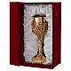 Olive tree chalice, 18K gold-plated brass, 10x4 in, Pical Arte Creazioni s7
