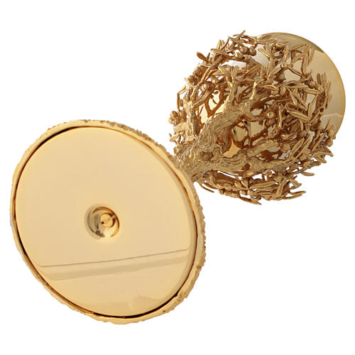 Chalice Olive tree brass 18K gold-plated 26x11 cm Pical Arte 6