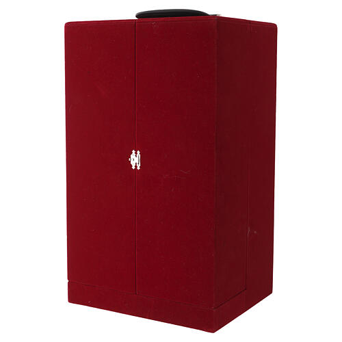 Ciborium with olive tree motif and emerald crystals, 18k gilded brass, Pical Arte 10