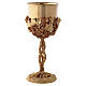 Chalice, ciborium and paten, grape-cluster model with crystals, 18K gold-plated, Pical Arte s8