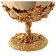 Chalice, ciborium and paten, grape-cluster model with crystals, 18K gold-plated, Pical Arte s10