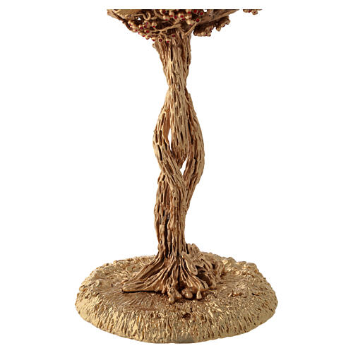 Chalice, Ciborium and Paten Grape Bunch Model with Crystals, 18K Gold Plated, Pical Arte 6