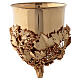 Chalice, Ciborium and Paten Grape Bunch Model with Crystals, 18K Gold Plated, Pical Arte s3