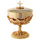 Chalice, Ciborium and Paten Grape Bunch Model with Crystals, 18K Gold Plated, Pical Arte s4