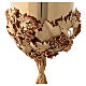 Chalice, Ciborium and Paten Grape Bunch Model with Crystals, 18K Gold Plated, Pical Arte s7