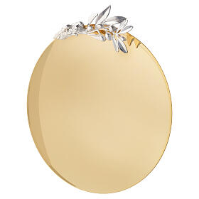 Patène arbre d'olivier bicolore 18 cm plaquée argent 925 Pical Arte