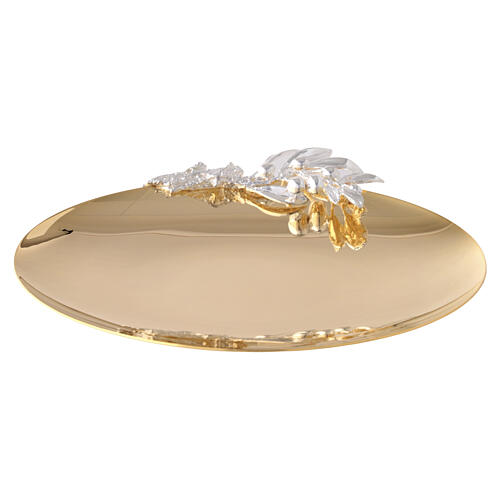 Bicolor Olive Tree Altar Paten 18 cm, 925 Silver-Plated Pical Arte 2
