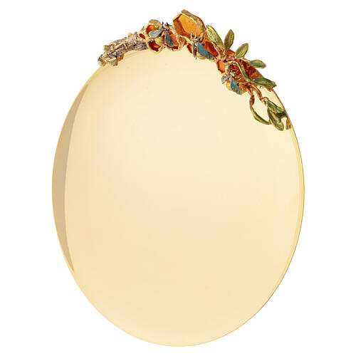 Cálice, píxide e patena modelo Alveolo com abelhas, latão banhado a ouro 18 kt  Pical Arte 13