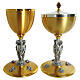 Gilded cast chalice and ciborium with statues of the four Evangelists s1