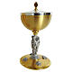 Gilded cast chalice and ciborium with statues of the four Evangelists s3