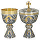 Tassilo bicoloured chiseled chalice and ciborium with Four Evangelists s1