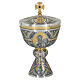 Tassilo bicoloured chiseled chalice and ciborium with Four Evangelists s3