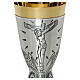 Chalice in Silver-Plated Brass 'Passion of Jesus' 18 cm s2