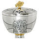 Emmaus Supper Chalice and Ciborium in Silver-Plated Brass s4