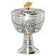 Emmaus Supper Chalice and Ciborium in Silver-Plated Brass s5